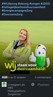 Screenshot Energiecampagne Zorg